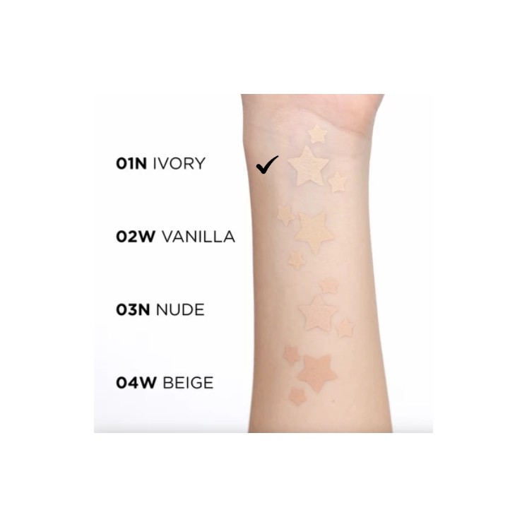 Eveline Wonder Match Covering Cushion Foundation with Niacinamide /01N/ Ivory 15 g