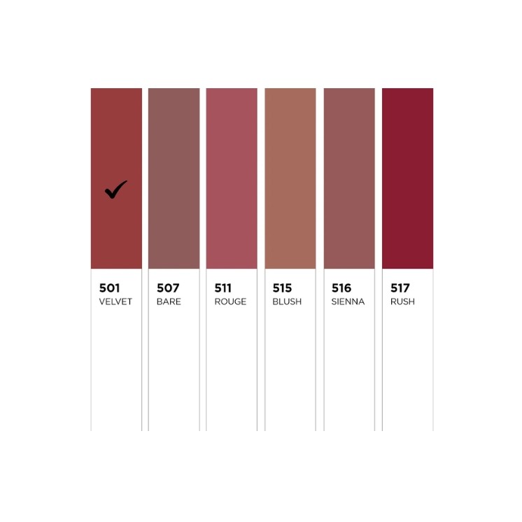 Eveline Celebrity Lips Creamy Satin Finish Lipstick /501/ Velvet 1 stuk