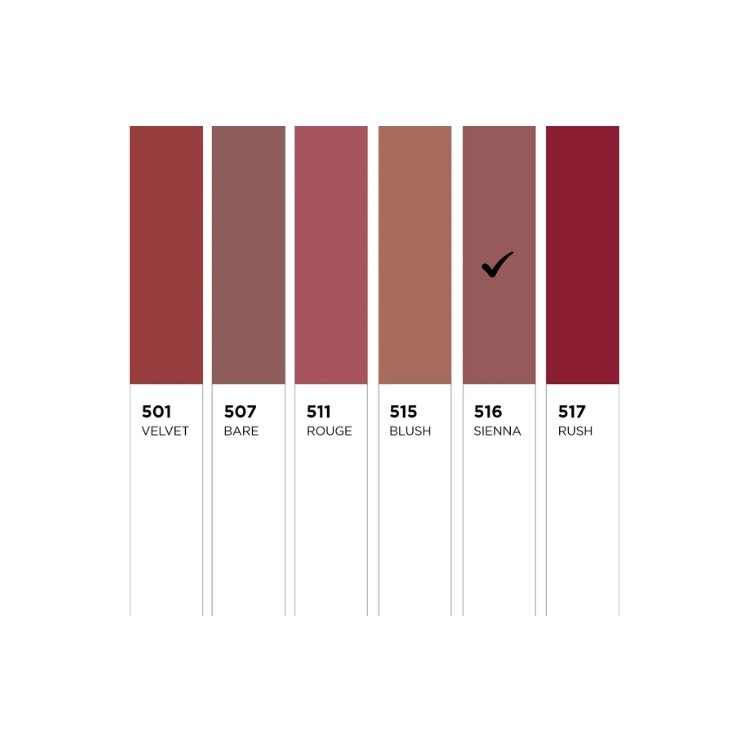 Eveline Celebrity Lips Creamy Satin Finish Lipstick /516/ Sienna 1 stuk