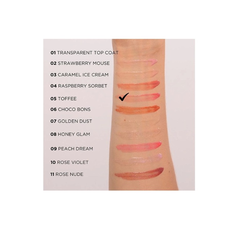 Eveline Diamond Glow Lip Luminizer Lipgloss met hyaluronzuur /05/ 5 ml