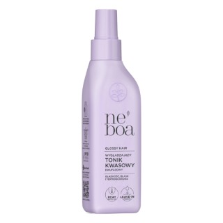 Neboa Glossy Hair wygładzający, dwufazowy Tonik do włosów z kwasem glikolowym 200 ml