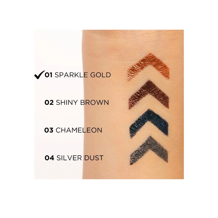 Eveline Variete Waterproof Eyeliner Sparkle Gold /01/ 4 ml