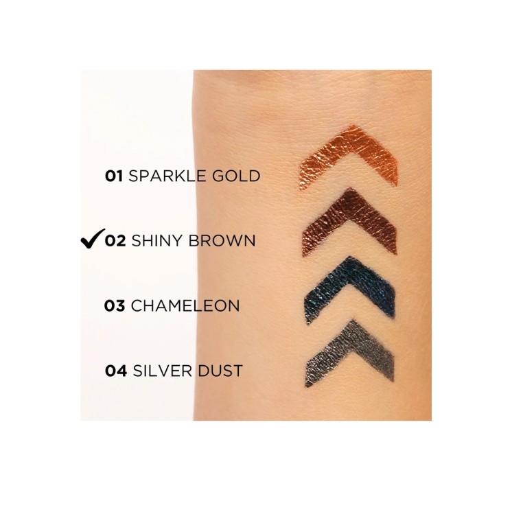 Eveline Variete Waterproof Eyeliner Shiny Brown /02/ 4 ml
