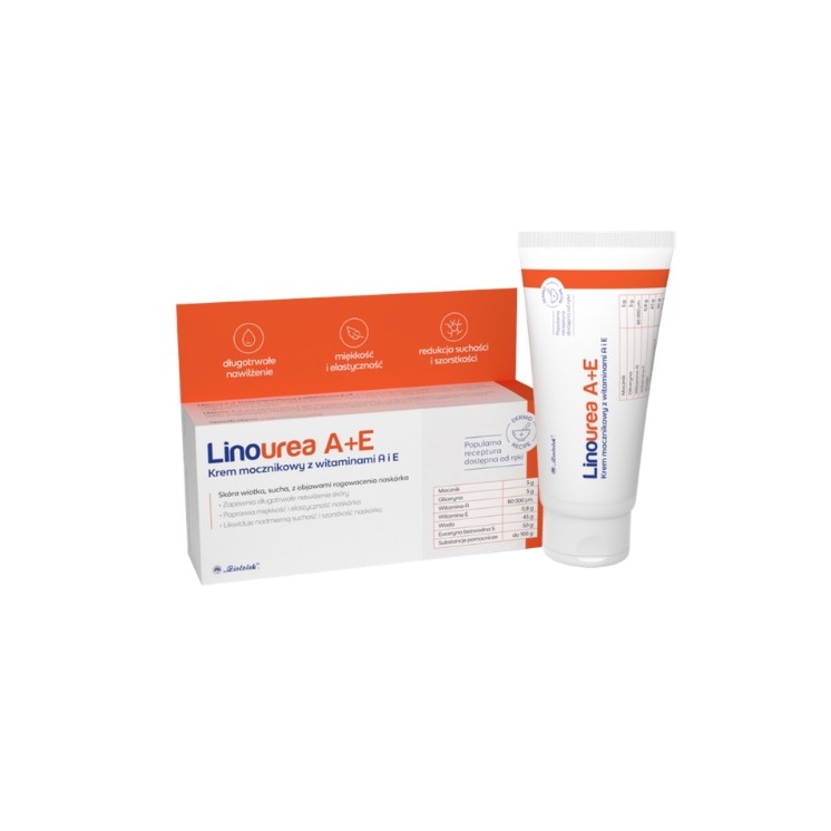 Linourea Krem mocznikowy z witaminami A+E 50 g