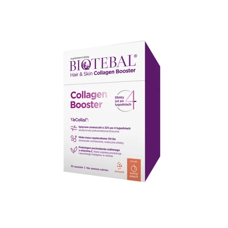 Biotebal Haar & Skin Collagen Booster Sunny Peach 8g x 30 sachets