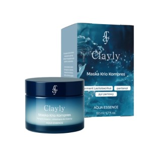 Clayly Aqua Essence Verzachtend en Verkoelend Cryo Compress Gezichtsmasker 50 ml