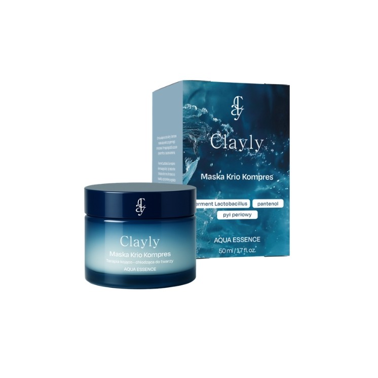 Clayly Aqua Essence Verzachtend en Verkoelend Cryo Compress Gezichtsmasker 50 ml