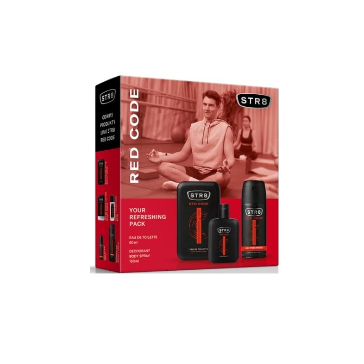 STR8 Red Code Gift Set Eau de Toilette 50 ml + Deodorant Spray 150 ml