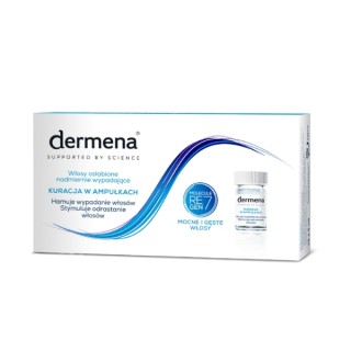 Dermena Hair Care Kuracja w ampułkach hamująca wypadanie włosów 15 x 5 ml