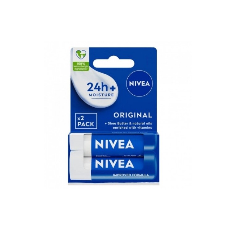 Nivea ochronna Pomadka do ust Original 2 x 4,8 ml