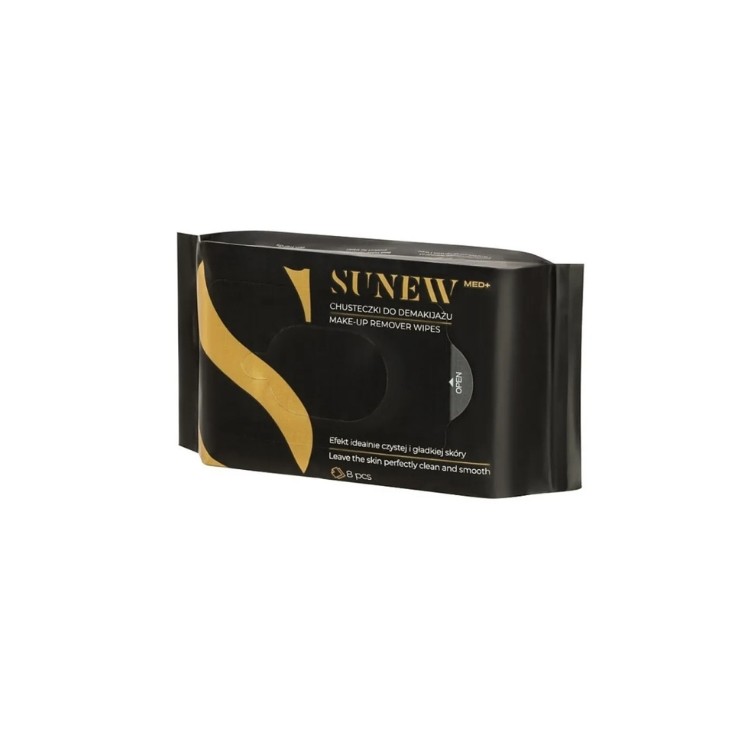 Sunew Med+ Black make-up verwijderingsdoekjes, 8 stuks