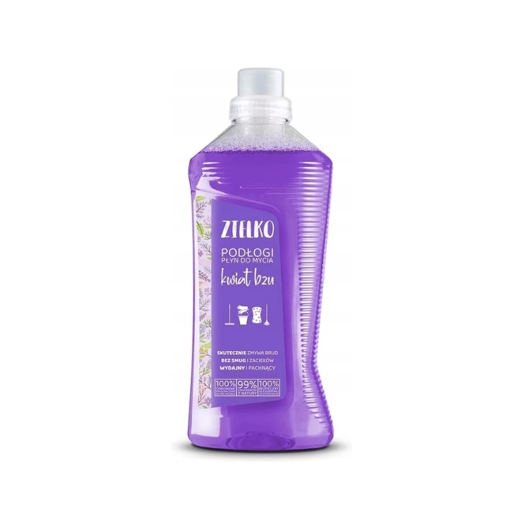 Natuurlijke Zielko vloerreiniger met seringenbloemmotief 1000 ml