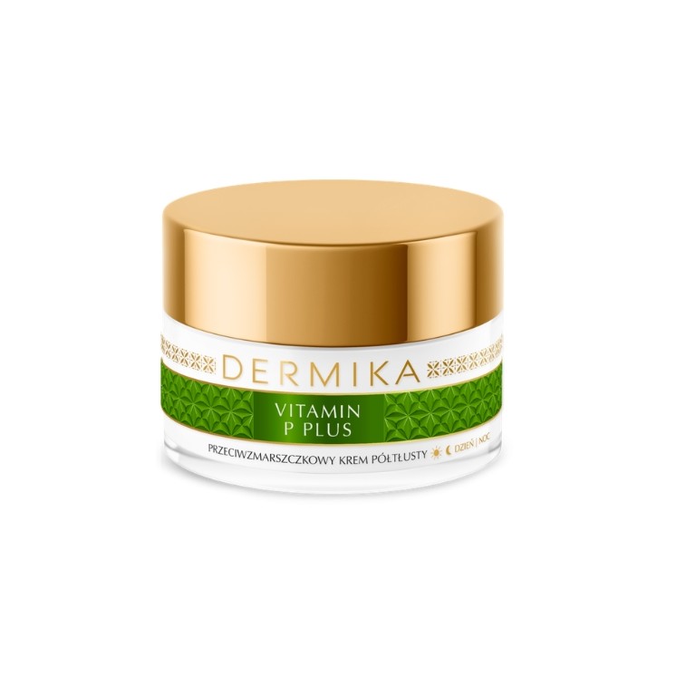 Dermika Vitamin P Plus półtłusty Krem przeciwzmarszczkowy do cery naczynkowej 50 ml