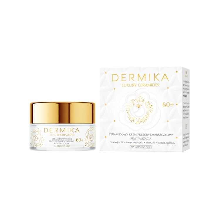 Dermika Luxury Ceramides przeciwzmarszczkowy Krem rewitalizujący do twarzy 60+ 50 ml
