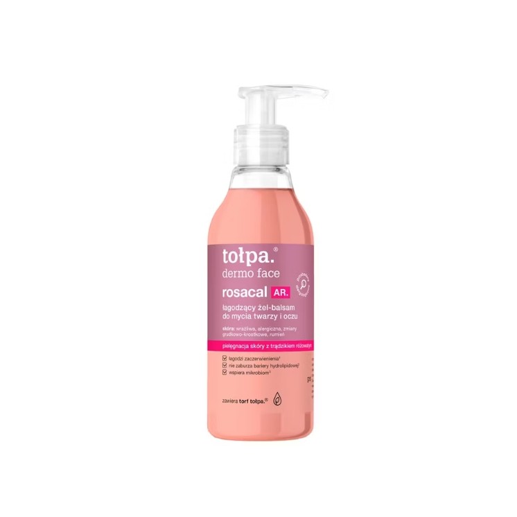 Tołpa Dermo Face Rosacal AR. Soothing Face and Eye Cleansing Gel-Balm 195 ml