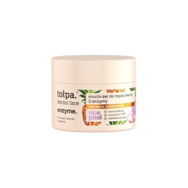 Tołpa Dermo Face Enzyme. 3-enzymy Mochi-żel do mycia twarzy 110 g