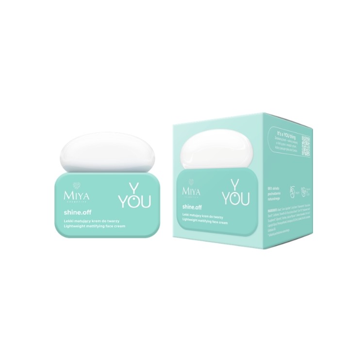 Miya Cosmetics Y.YOU shine .off matterende gezichtscrème 50 ml