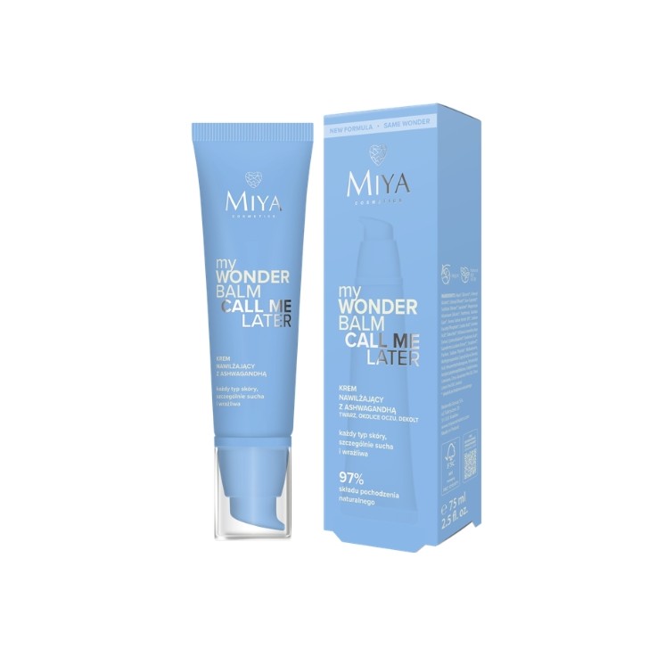 Miya Cosmetics myWONDERBALM Call Me Later Moisturizing Face Cream with Ashwagandha 75 ml