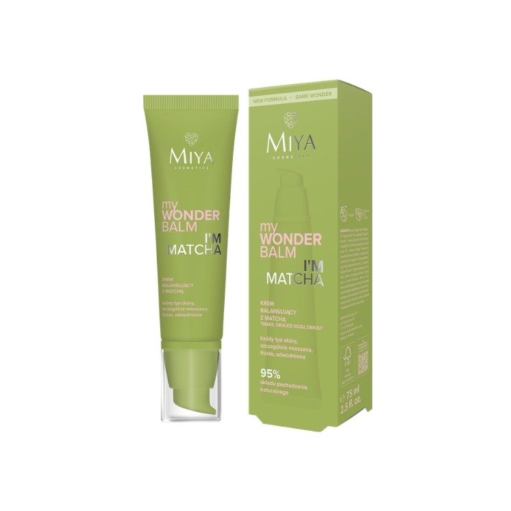 Miya Cosmetics myWONDERBALM I'm Matcha Balancing Face Cream met Matcha 75 ml
