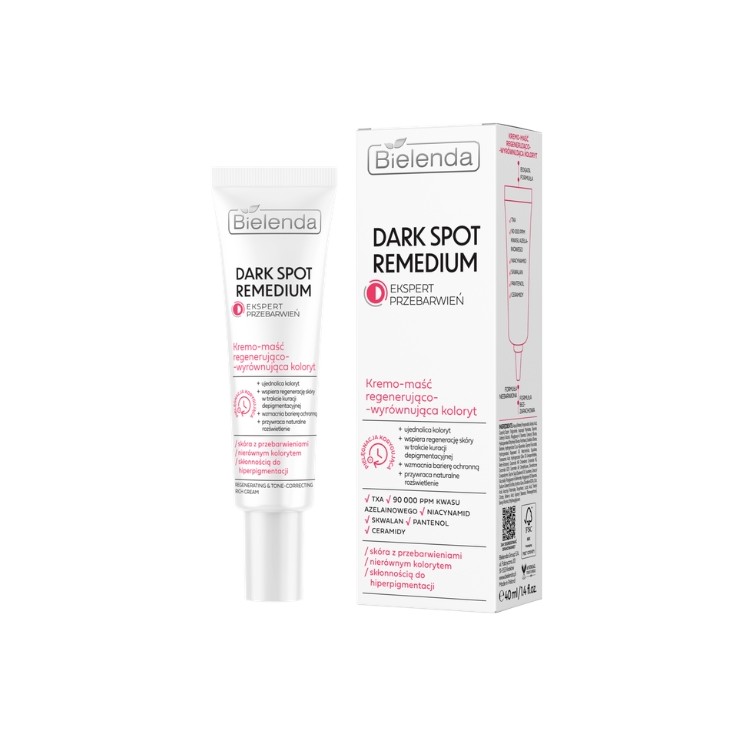 Bielenda Dark Spot Remedium Regenererende en egaliserende crème-zalf 40 ml