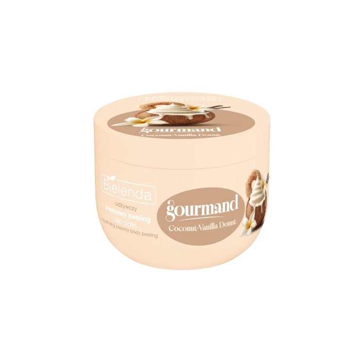 Bielenda Gourmand Coconut-Vanilla Donut odżywczy, kremowy Peeling do ciała 250 g