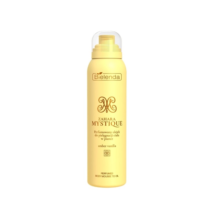 Bielenda Zahara Mystique geparfumeerde lichaamsolie in schuimvorm Amber Vanilla 150 ml