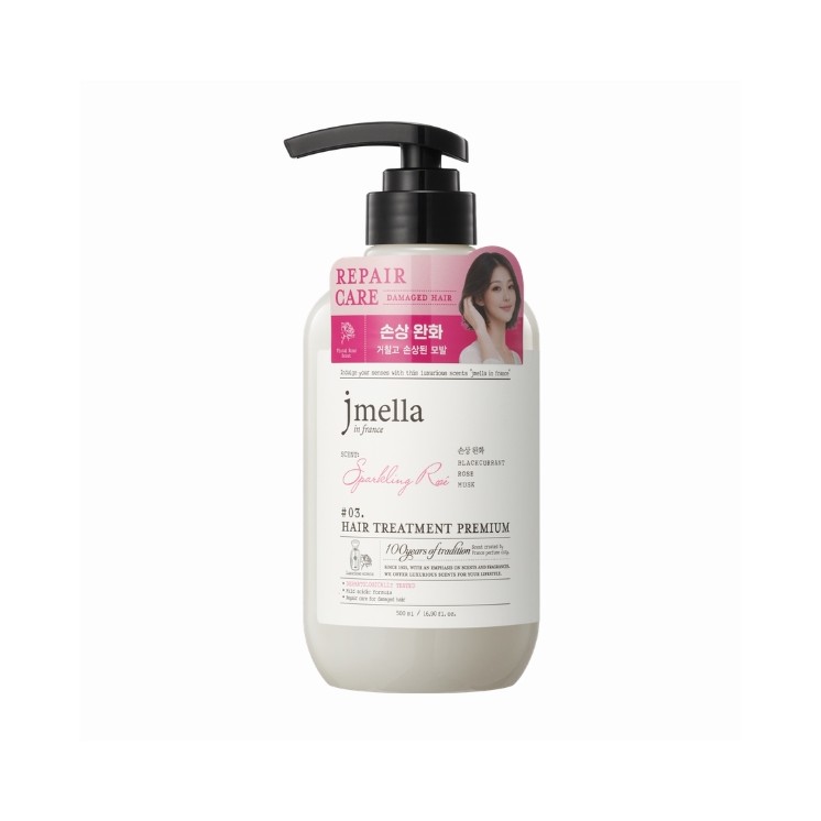 Jmella in France Sparkling Rose geparfumeerde, regenererende haarconditioner 500 ml