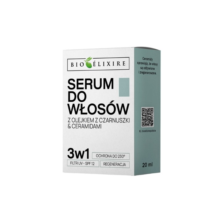 BioElixire 3-in-1 Haarserum met Zwarte Komijnolie en Ceramide 20 ml