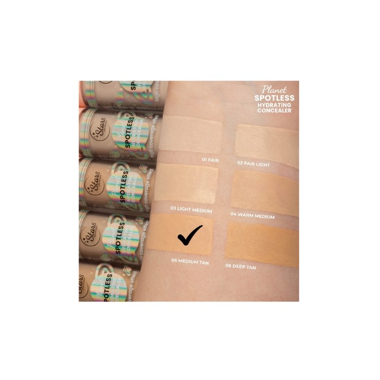 Stars from the Stars Planet Vlekkeloos dekkende en hydraterende Gezichtsconcealer /05/ Medium tan 6 g