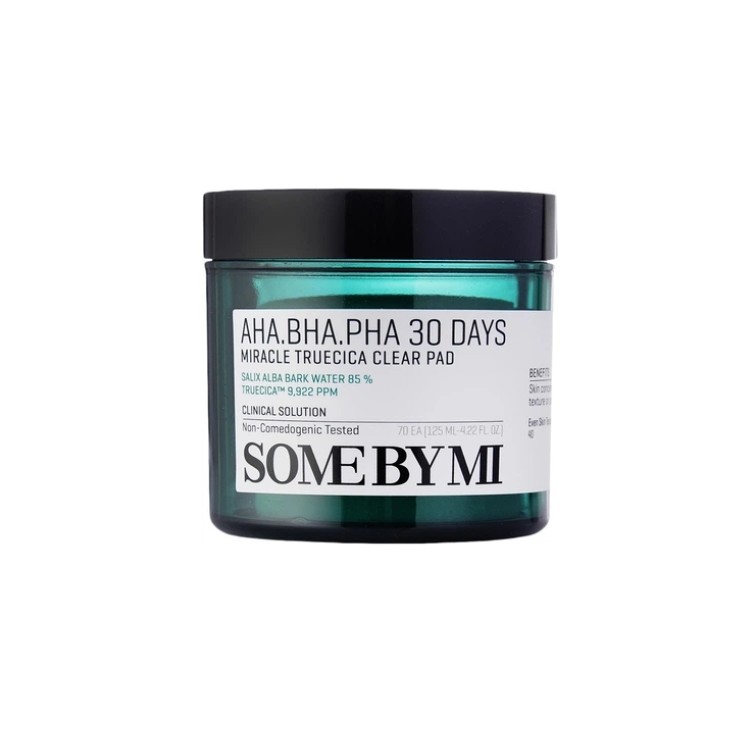 Some By Mi AHA BHA PHA 30 Days Miracle Truecica Clear Pad Exfoliërende Gezichtspads 70 stuks